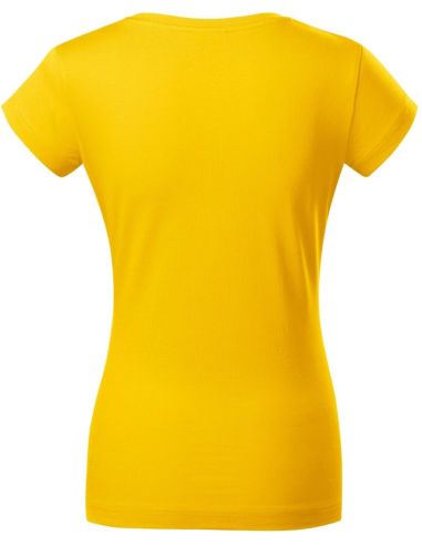 Tričko dámske Fit V-neck 162 žltá