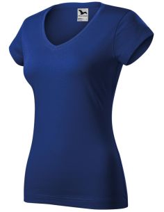 Tričko dámske Fit V-neck 162 kráľovská modrá
