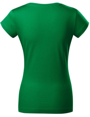 Tričko dámske Fit V-neck 162 trávová zelená