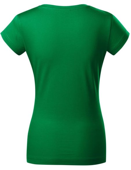 Tričko dámske Fit V-neck 162 trávová zelená