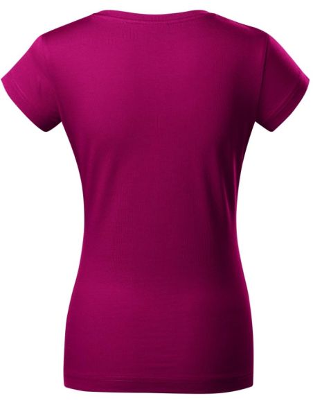 Tričko dámske Fit V-neck 162 fuchsia red