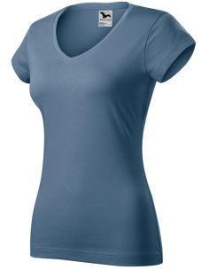 Tričko dámske Fit V-neck 162 denim