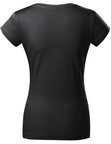 Tričko dámske Fit V-neck 162 ebony gray