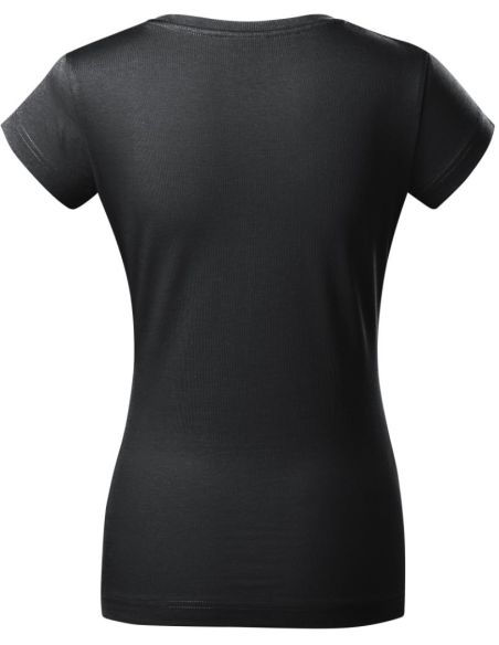 Tričko dámske Fit V-neck 162 ebony gray