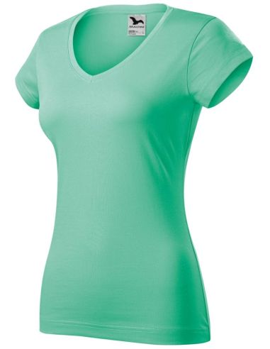 Tričko dámske Fit V-neck 162 mätová