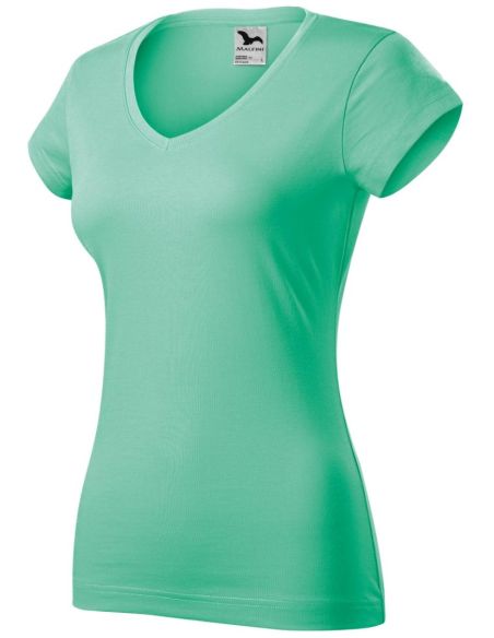 Tričko dámske Fit V-neck 162 mätová
