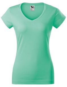 Tričko dámske Fit V-neck 162 mätová 2