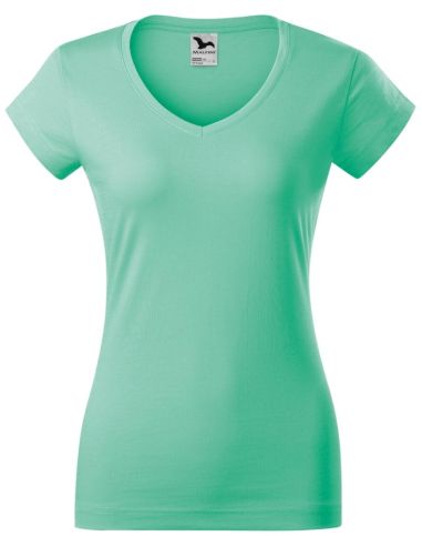 Tričko dámske Fit V-neck 162 mätová