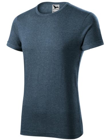 Tričko pánske Fusion 163 tmavý denim melír