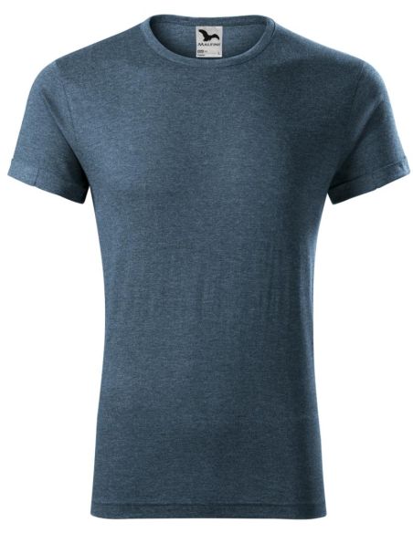 Tričko pánske Fusion 163 tmavý denim melír