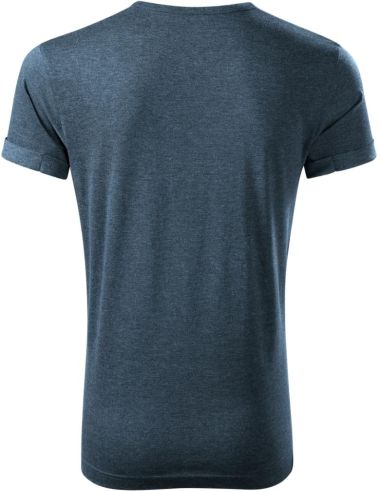 Tričko pánske Fusion 163 tmavý denim melír