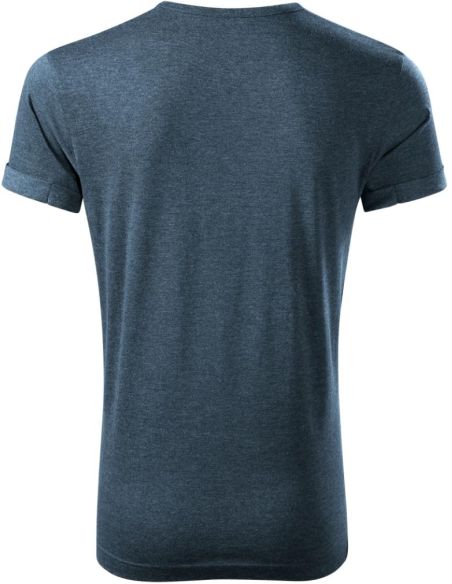 Tričko pánske Fusion 163 tmavý denim melír