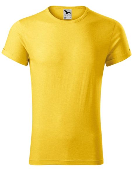 Tričko pánske Fusion 163 žltý melír
