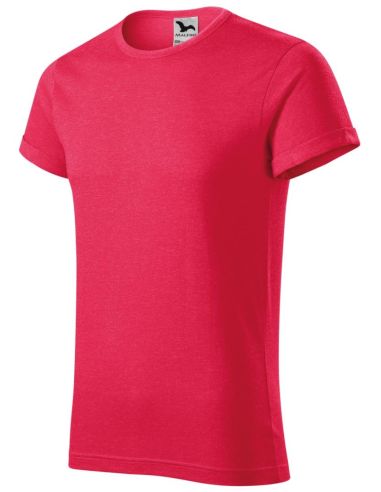 Tričko pánske Fusion 163 červený melír