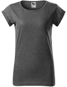 Tričko dámske Fusion 164 čierny melír 2