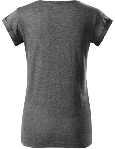 Tričko dámske Fusion 164 čierny melír