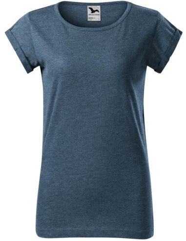 Tričko dámske Fusion 164 tmavý denim melír