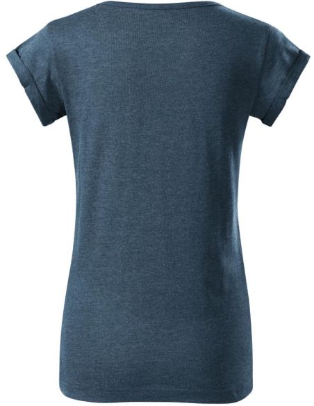 Tričko dámske Fusion 164 tmavý denim melír