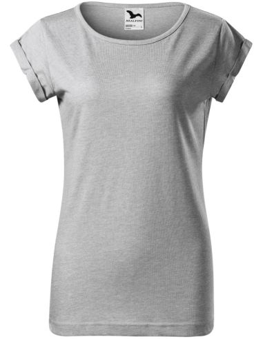 Tričko dámske Fusion 164 strieborný melír