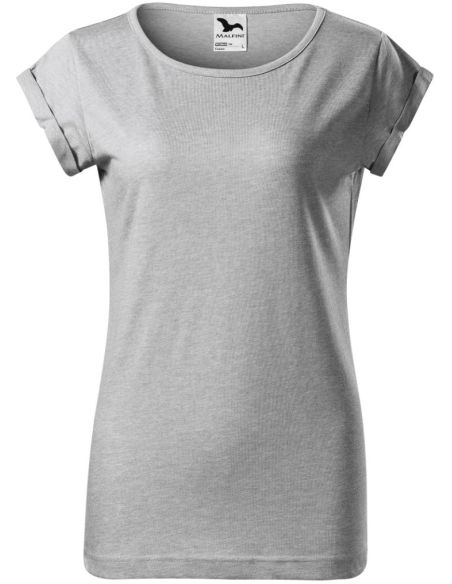 Tričko dámske Fusion 164 strieborný melír