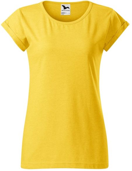 Tričko dámske Fusion 164 žltý melír