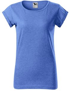 Tričko dámske Fusion 164 modrý melír 2