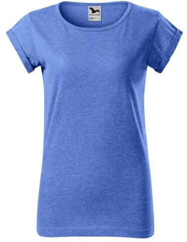 Tričko dámske Fusion 164 modrý melír