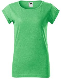 Tričko dámske Fusion 164 zelený melír 2