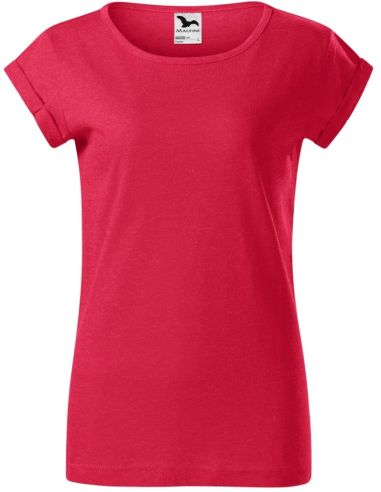 Tričko dámske Fusion 164 červený melír