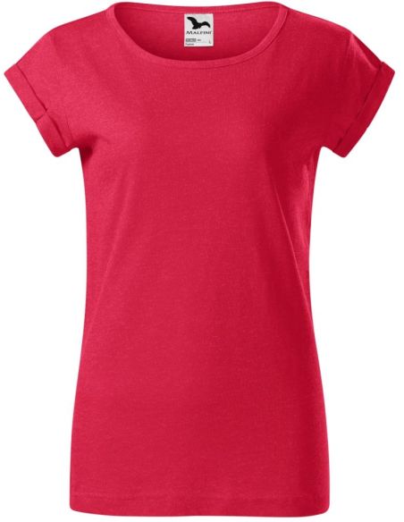 Tričko dámske Fusion 164 červený melír