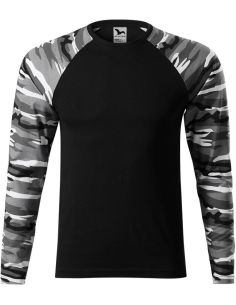 Tričko unisex Camouflage LS 166 camouflage gray 2