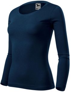 Tričko dámske Fit-T LS 169 tmavomodrá