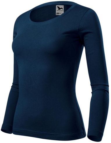 Tričko dámske Fit-T LS 169 tmavomodrá