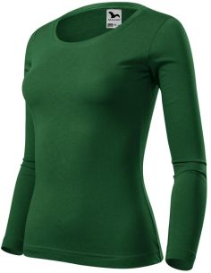 Tričko dámske Fit-T LS 169 fľaškovozelená