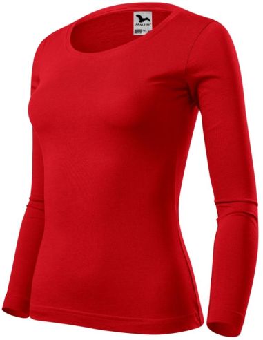 Tričko dámske Fit-T LS 169 červená