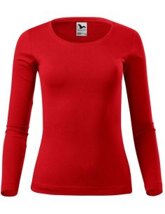 Tričko dámske Fit-T LS 169 červená 2