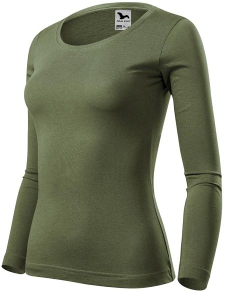 Tričko dámske Fit-T LS 169 khaki