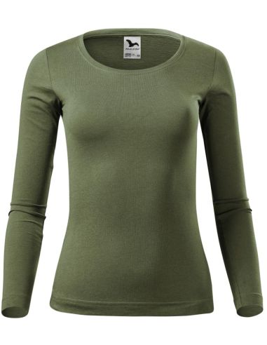 Tričko dámske Fit-T LS 169 khaki