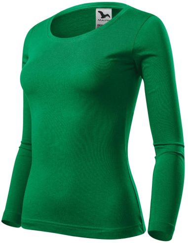 Tričko dámske Fit-T LS 169 trávová zelená