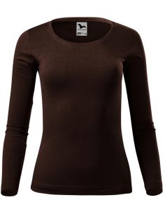 Tričko dámske Fit-T LS 169 kávová 2