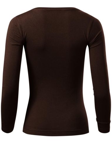 Tričko dámske Fit-T LS 169 kávová