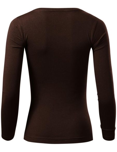 Tričko dámske Fit-T LS 169 kávová