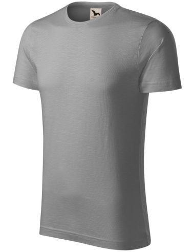 Tričko pánske Native (GOTS) 173 starostrieborná