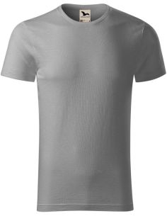 Tričko pánske Native (GOTS) 173 starostrieborná 2