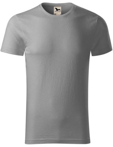 Tričko pánske Native (GOTS) 173 starostrieborná