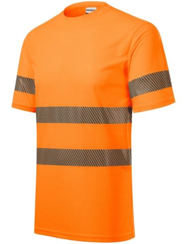 Tričko unisex HV Dry 1V8 fluorescenčná oranžová