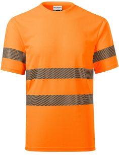 Tričko unisex HV Dry 1V8 fluorescenčná oranžová 2