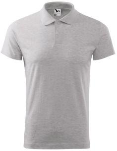 Polokošeľa pánska Single J. 202 svetlosivý melír 2