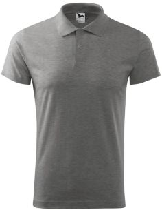 Polokošeľa pánska Single J. 202 tmavosivý melír 2