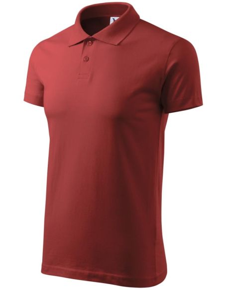 Polokošeľa pánska Single J. 202 bordová